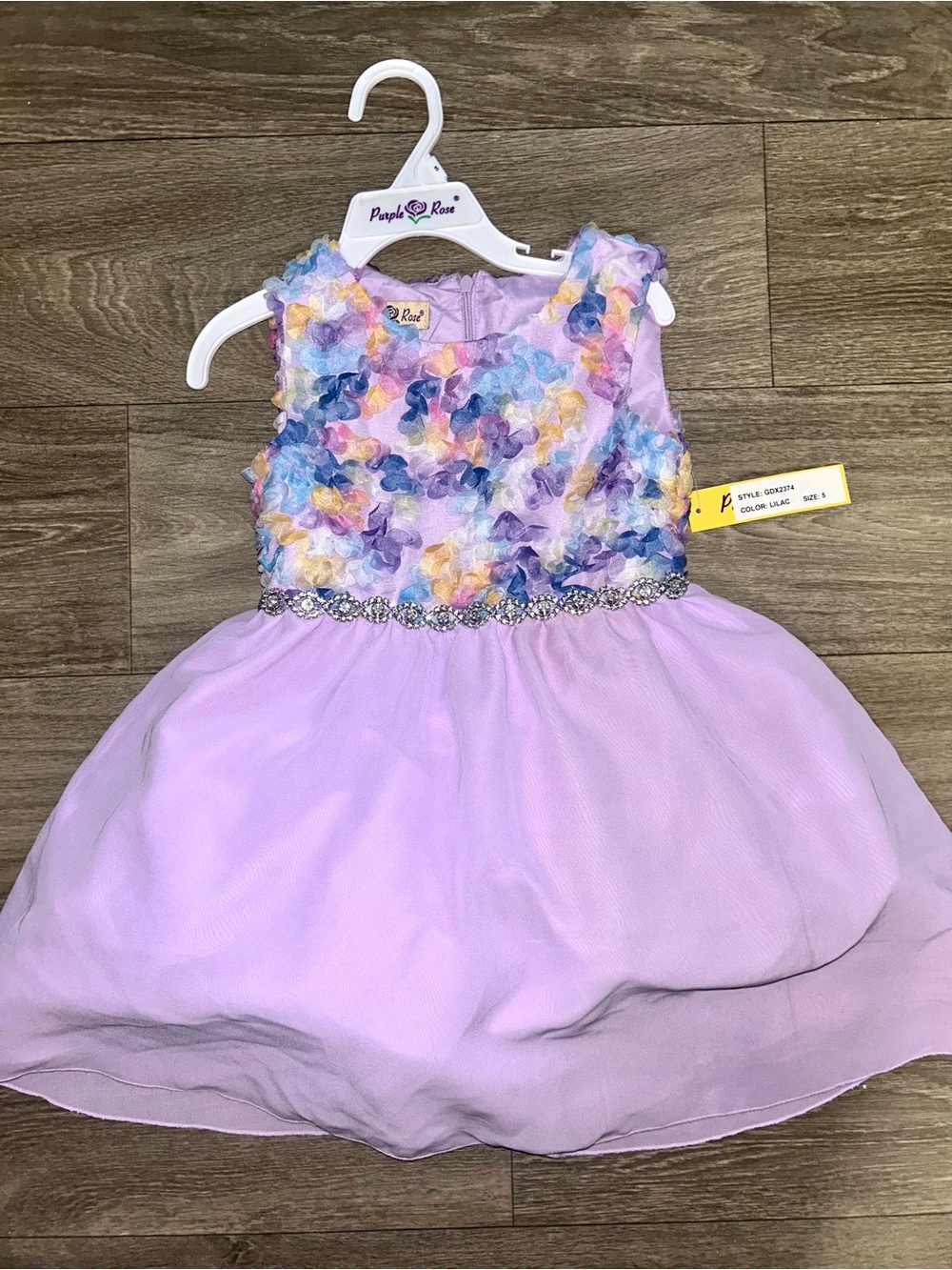 Lilac Floral Girls' Dress